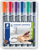 Staedtler lumocolor permanent marker 352 met ronde punt - box 6 st