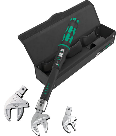 Wera 9530 draaimomentsleutelset voor warmtepompen airco's (zwart groen, 4‑delig)