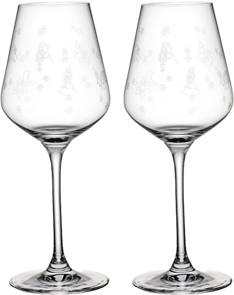 Merkloos sans marque villeroy boch toy's delight wit wijnglas 38 cl 2 stuks