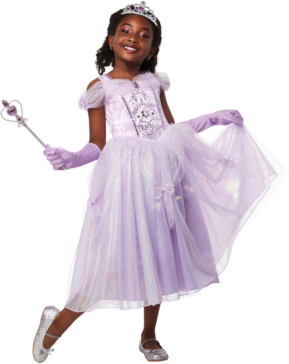 Rubies purple princess kinderkostuum - - maat 5-6 jaar
