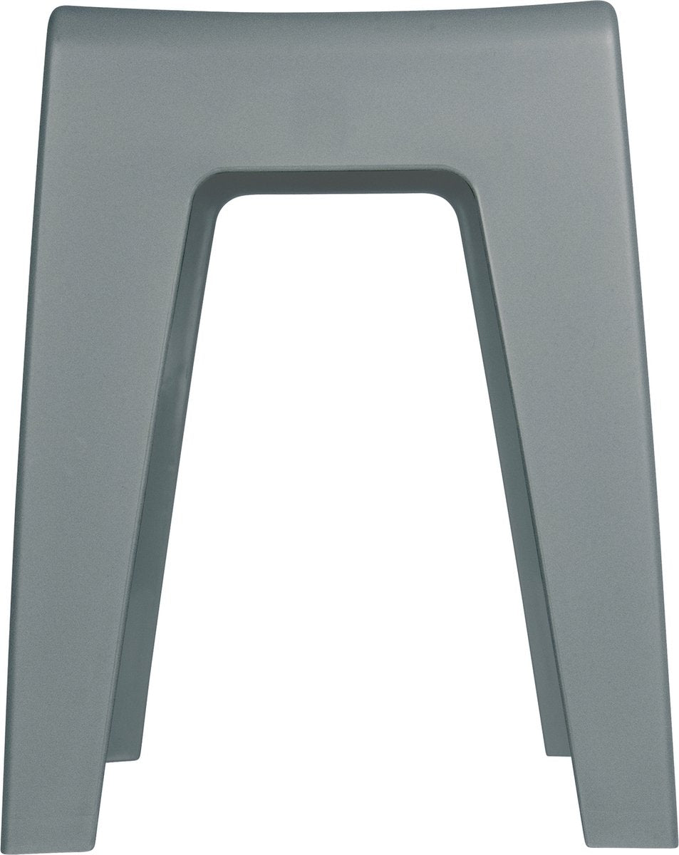 Wenko badkamerkruk kumba in grijs kunststof b38 x h47 x d32cm - douchekruk - douchezitje - douchestoel - belastbaarheid max. 120 kg