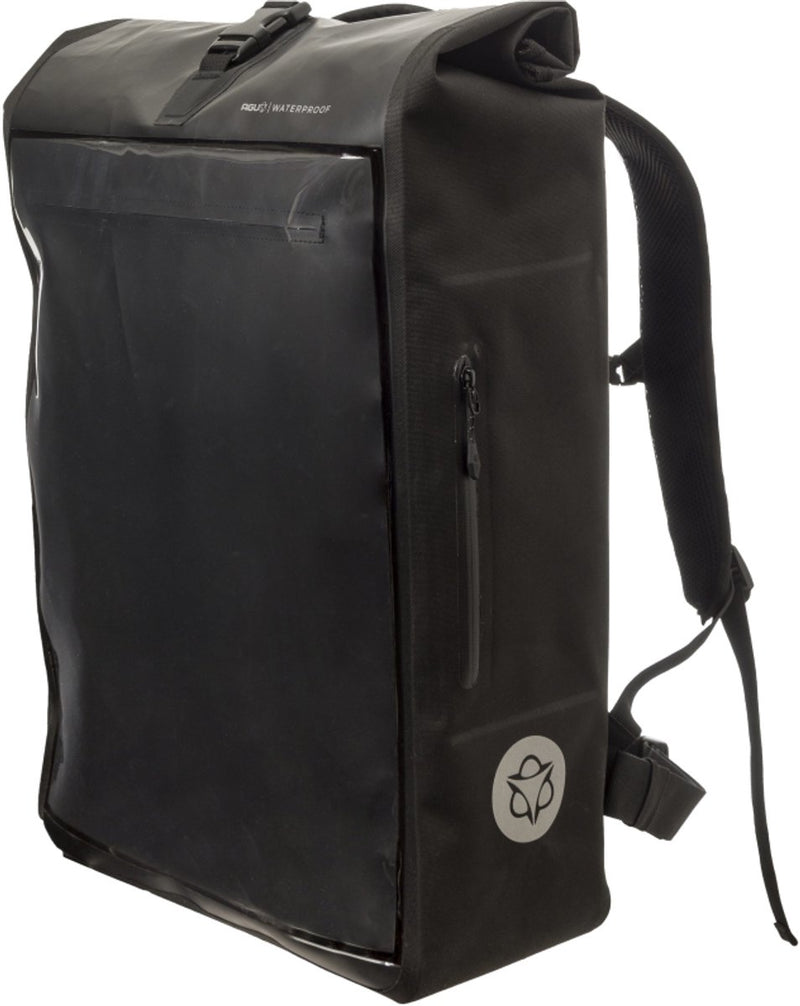 Agu shelter - koerier rugzak - fietskoerier backpack - 40l - 100% waterdicht - 3m reflectie - 14 inch laptopvak - zwart
