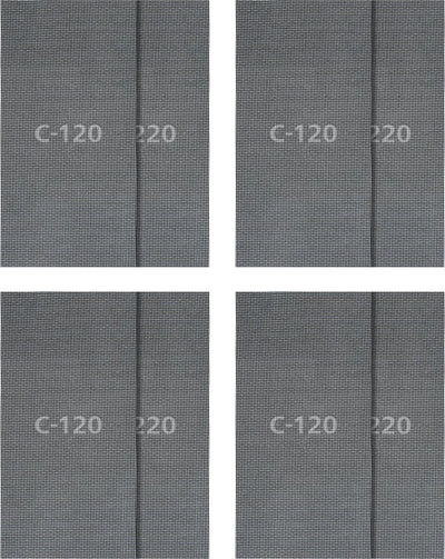 Wolfcraft - 16 delige schuurgaasset voor gipsplaten - 115 x 280 mm - korrel 120 + 220 - 8644000