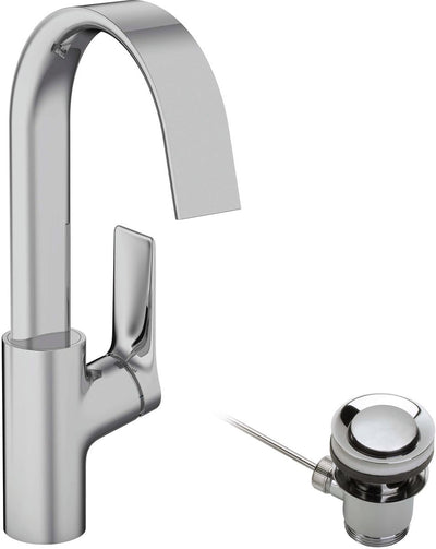 Hansgrohe vivenis ééngreeps wastafelmengkraan 210 met draaibare uitloop en trekwaste chroom
