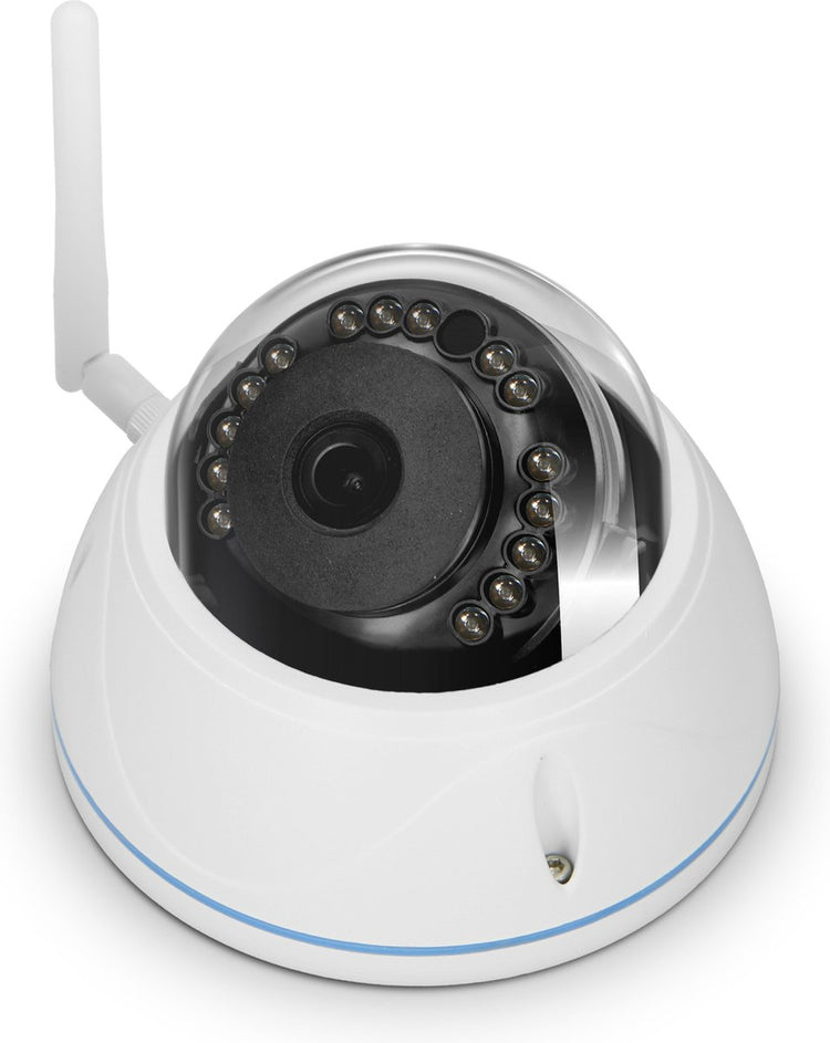 Alecto dvc136ip - outdoor wifi dome camera - koepelcamera - wit