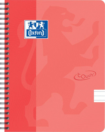 Oxford touch - notitieboek - a5 - gelijnd - 140 pagina's - 90g - soft cover - oranje