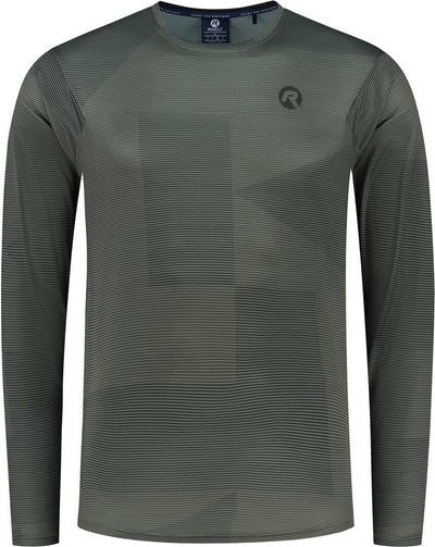 Rogelli advntr core mtb shirt heren - lange mouwen - groen zwart