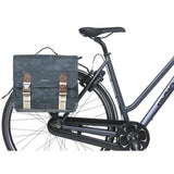 Basil dubbele fietstas bohème mik 35 liter - indigo blauw - afbeelding 2