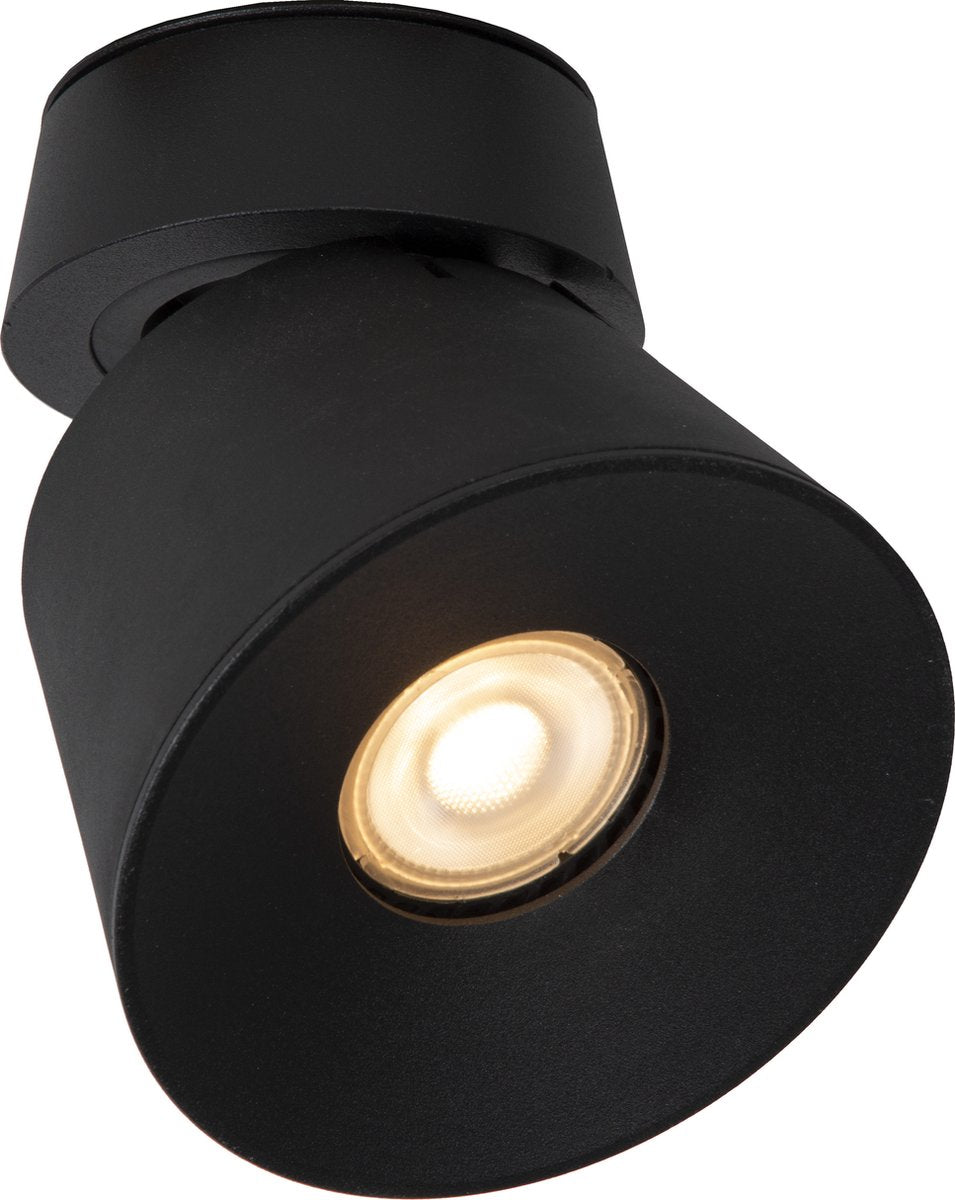 Lucide trigono - plafondspot (plafondlamp) - ø 10,5 cm - 1xgu10 (mr16) - zwart