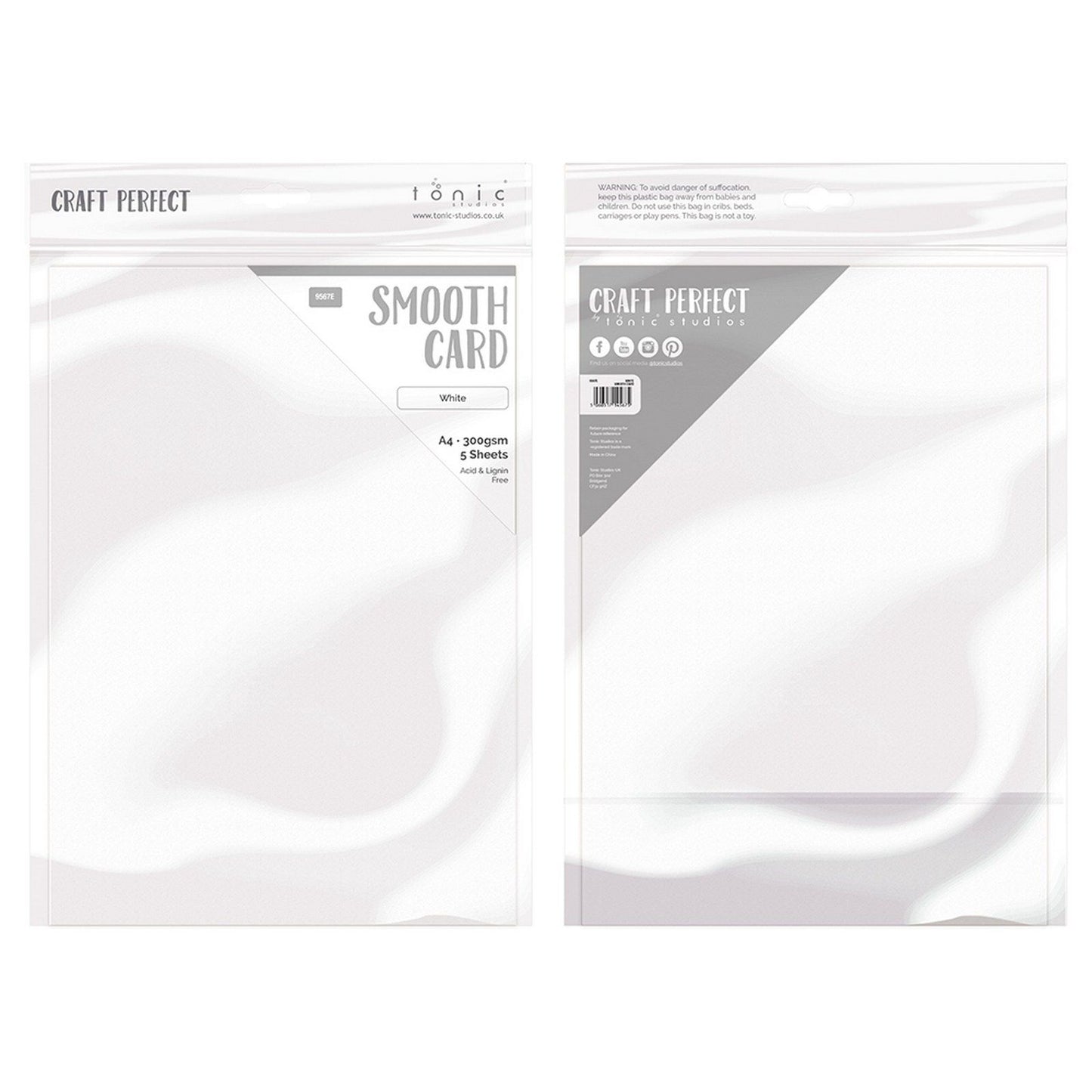 Craft perfect by tonic studios craft perfect • smooth card a4 300g white 5pcs