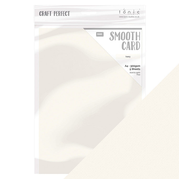 Craft perfect by tonic studios craft perfect • smooth card a4 300g ivory 5pcs