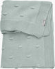 Meyco baby knots wiegdeken - stone green - 75x100cm - 1.0 tog