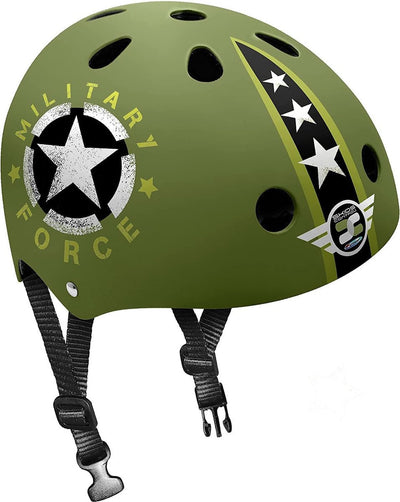 Stamp helm skids control military junior eps abs groen maat 54-60