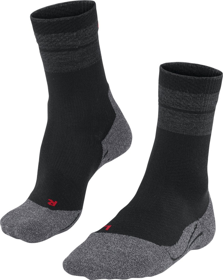 Falke tk stabilizing anti-blaar dik wol functioneel materiaal wandelsokken dames zwart - maat 39-40