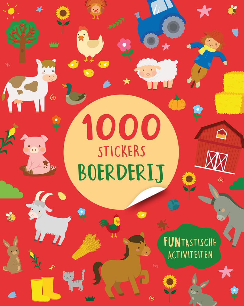Stickerboek: boerderij - 1000 stickers. 3+.