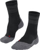 Falke tk stabilizing anti-blaar dik wol functioneel materiaal wandelsokken dames zwart - maat 37-38