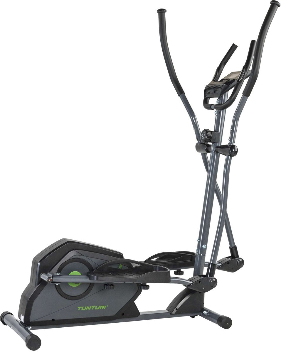Tunturi cardio fit c30 crosstrainer - fitness trainer met 8 weerstandsniveaus - voorzien van hartslagmeter en tablethouder