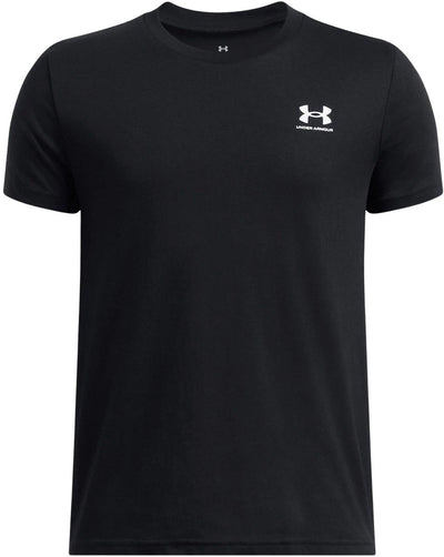 Under armour ua b sportstyle lc ss unisex sportshirt - zwart - wit
