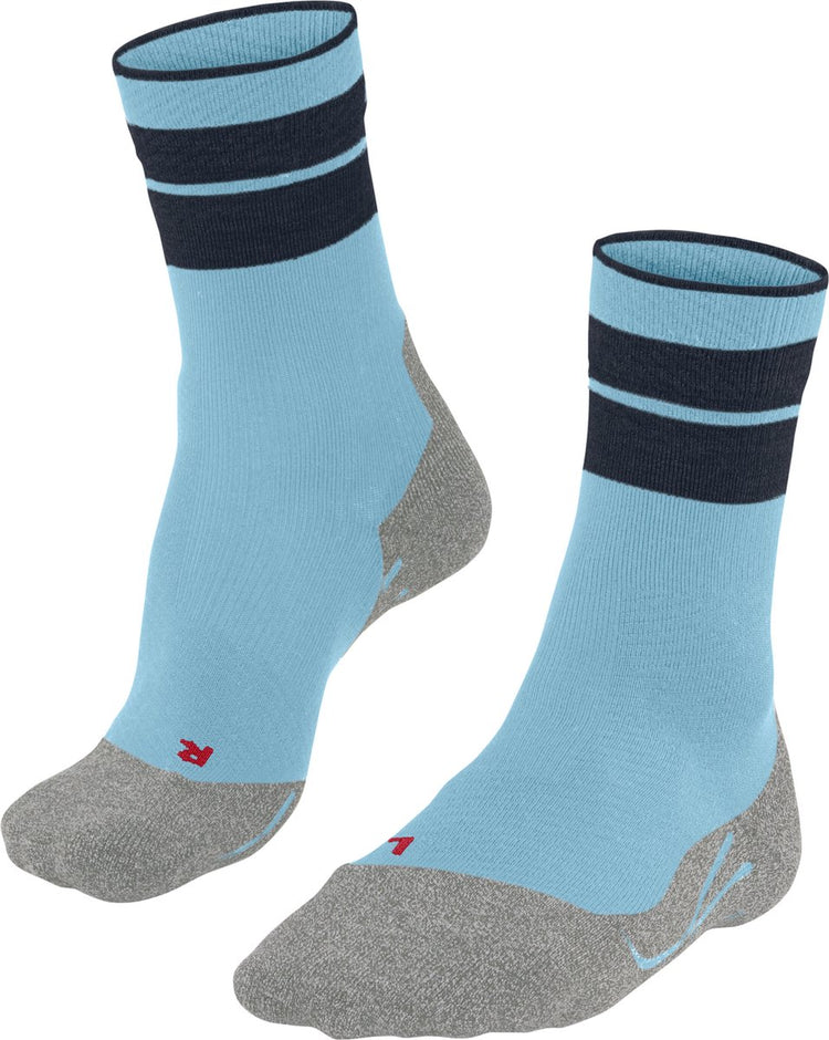Falke tk stabilizing anti-blaar dik wol functioneel materiaal wandelsokken dames blauw - maat 37-38