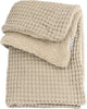 Meyco baby wafel teddy wiegdeken - sand - 75x100cm - 2.0 tog