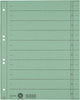Leitz staffeltabblad karton - beschrijfbare tabs, 2 4-rings - voor ordners en ringbanden - groen