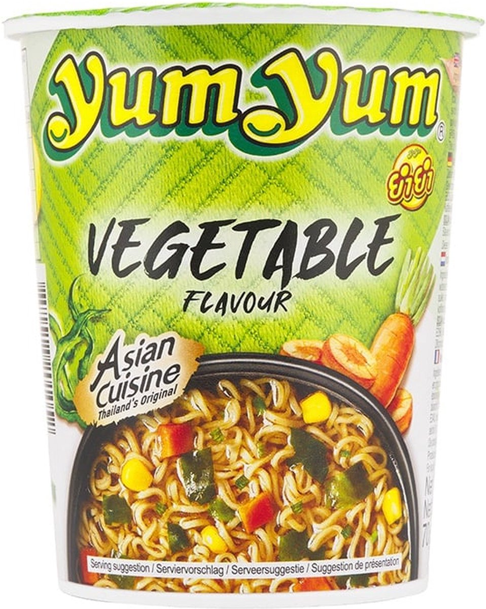 Yum yum groenten bami soep cup 12x