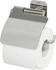 Tiger colar - wc rolhouder met klep - zonder te boren - toiletrolhouder zelfklevend - rvs gepolijst