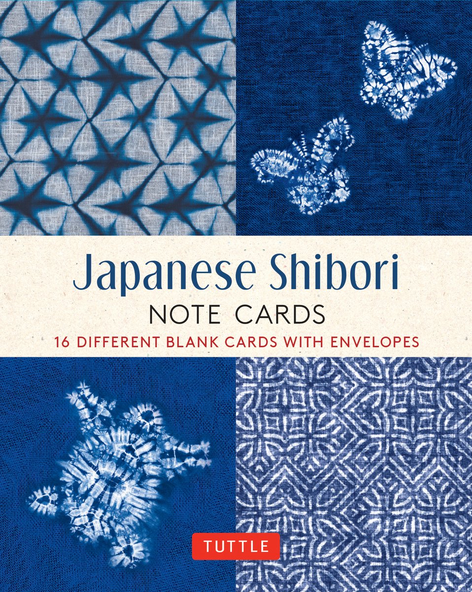 Japanese shibori, 16 note cards