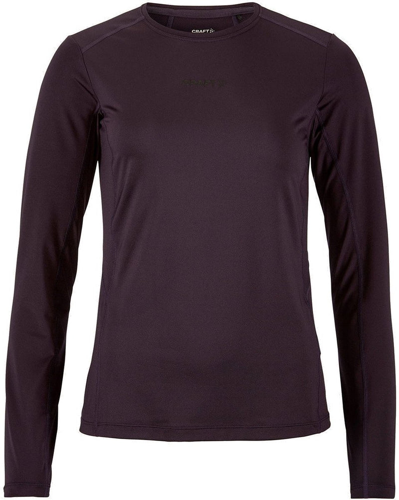 Craft adv essence 2 running longsleeve dames - dk plum | maat: m