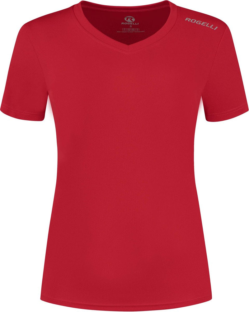 Rogelli promo hardloopshirt dames - korte mouwen - rood - xl