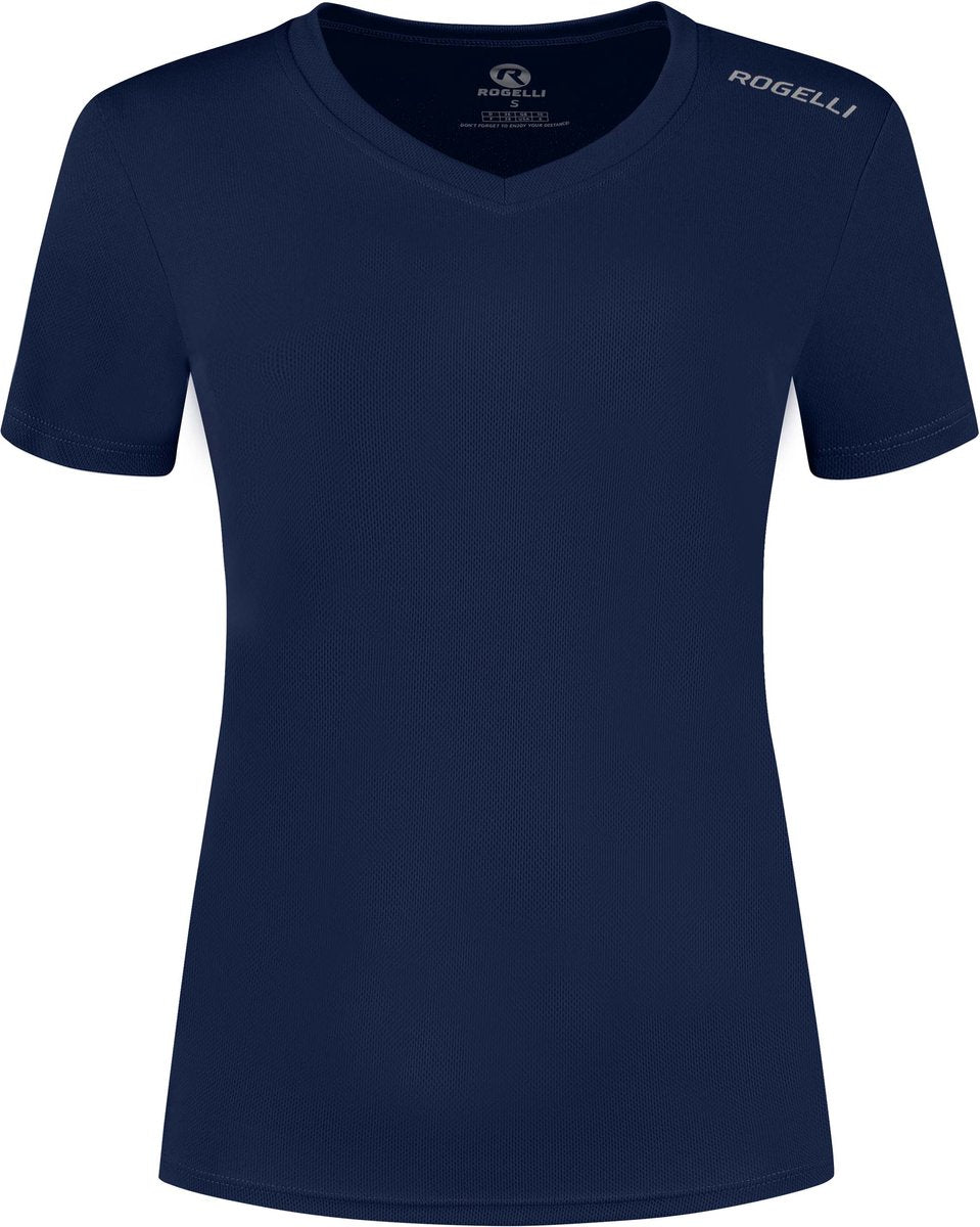 Rogelli promo dames hardloopshirt - korte mouw - blauw