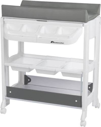Bebeconfort rosie 2-in-1 bad- en verschoningsunit - mineral gray