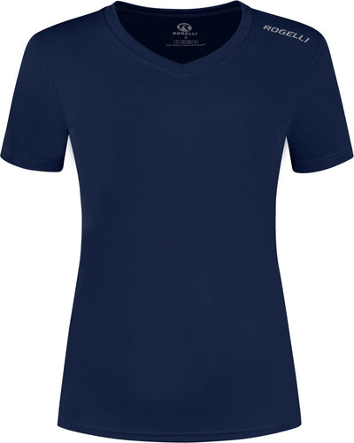 Rogelli sportshirt dames korte mouwen - hardloopshirt - blauw - maat xxl