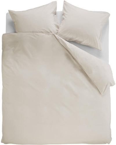 Ambiante cotton uni dekbedovertrek - tweepersoons - 200x200 220 - zand