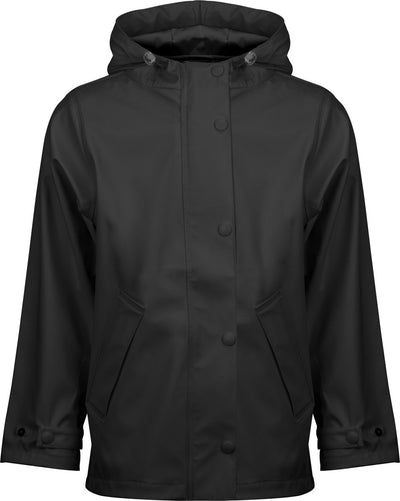 Ralka regenjas junior - sprinkle - zwart - maat 164