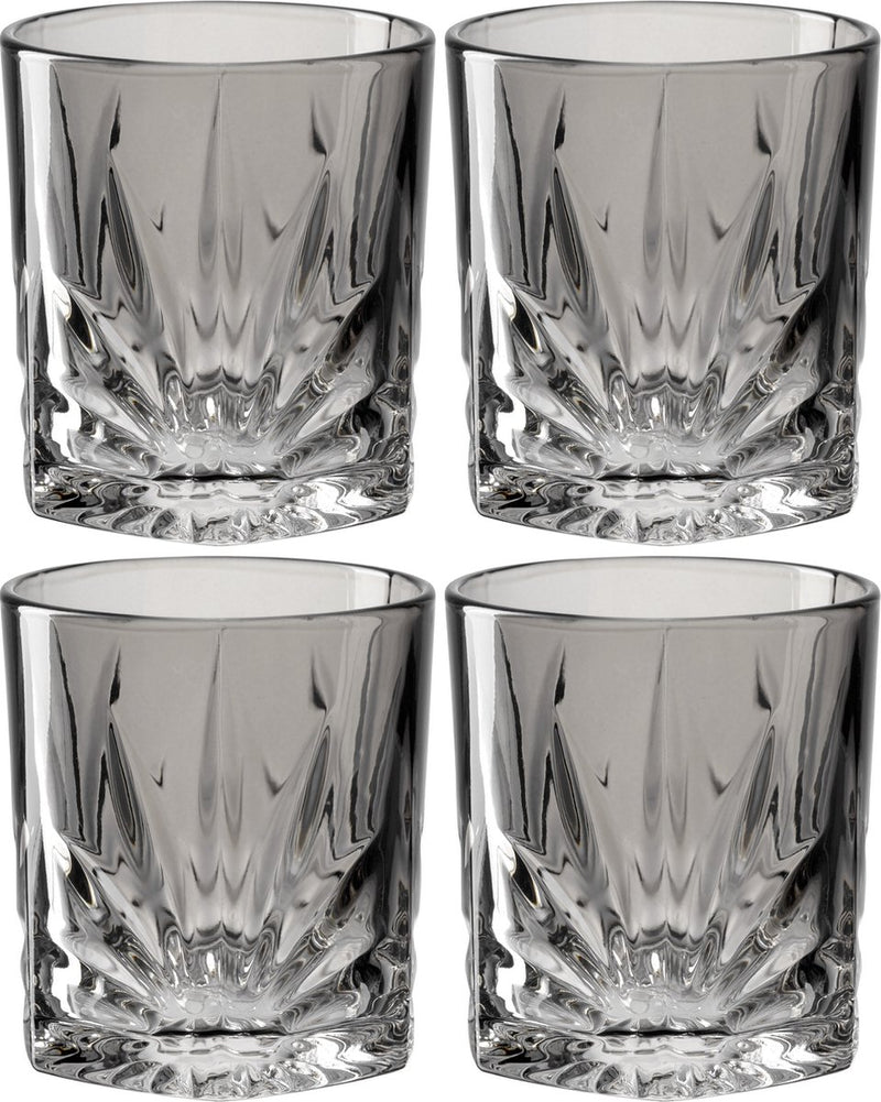 Leonardo whiskeyglas 330ml grijs capri - set van 4