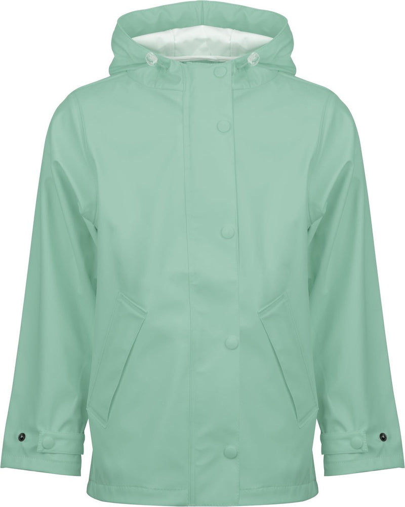 Ralka regenjas junior - sprinkle - mintgroen - maat 140