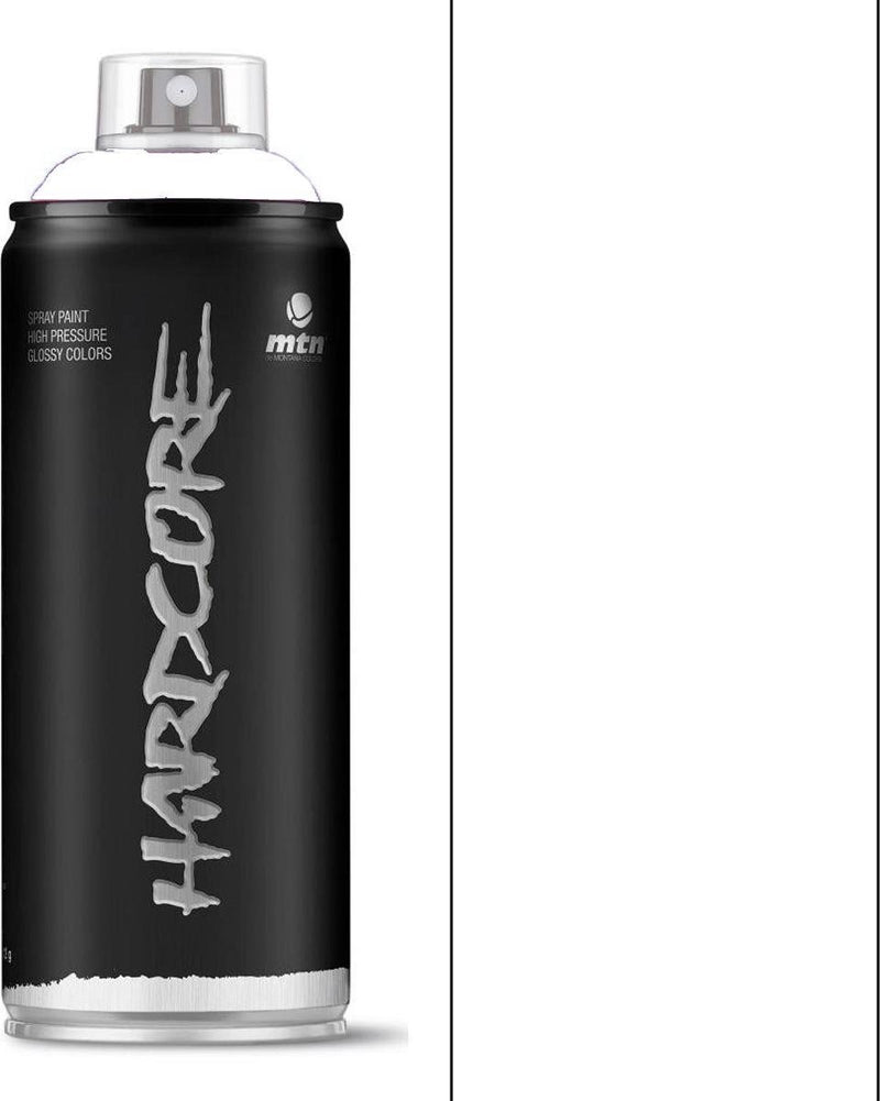 Montana colors mtn mat witte spuitverf - 400ml hoge druk en matte afwerking