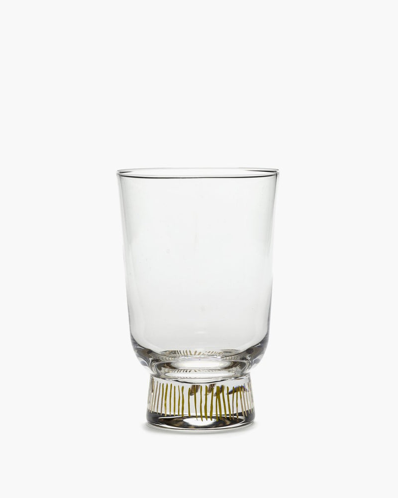 Serax - ottolenghi feast - glas - transparant goud - 7 ø - 33cl - 4 stuks