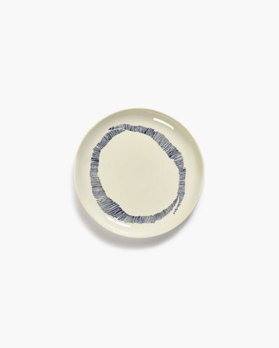 Serax - ottolenghi feast - bord s - wit blauw - 19 ø - 2 stuks