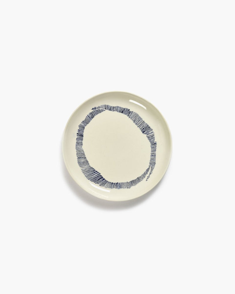 Serax - ottolenghi feast - bord s - wit blauw - 19 ø - 2 stuks