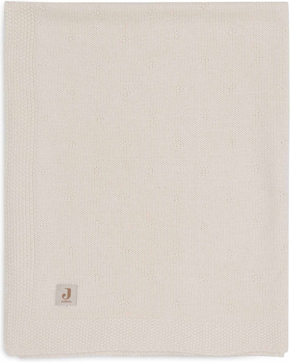Jollein deken wieg 75x100cm cosy knit ivory