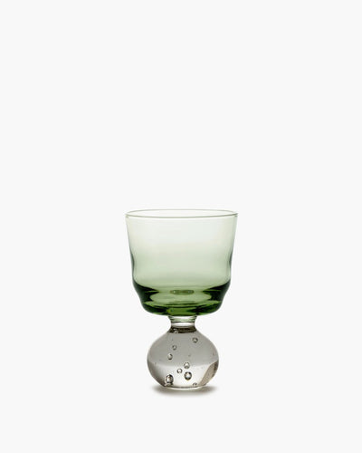 Serax - bela silva - eternal snow - waterglas s - groen - 6 ø - 6 stuks