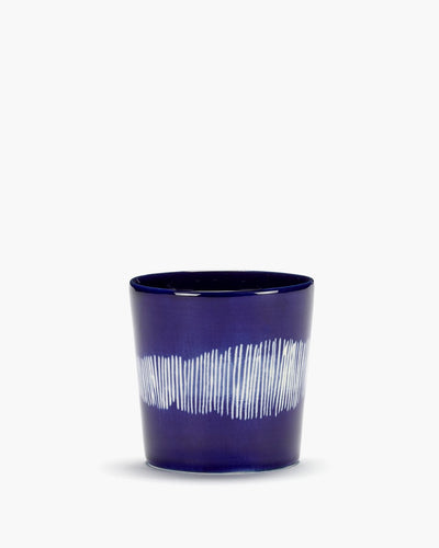 Serax - ottolenghi feast - koffiekop - donkerblauw wit - 7 ø - 25cl - 4 stuks
