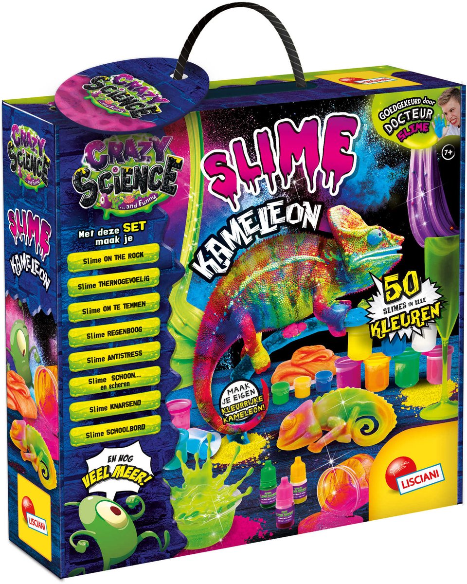 Lisciani crazy science slime kameleon