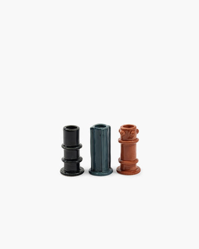 Serax - marie michielssen - kandelaar assortiment - mix kleuren - 5 ø - 3 stuks