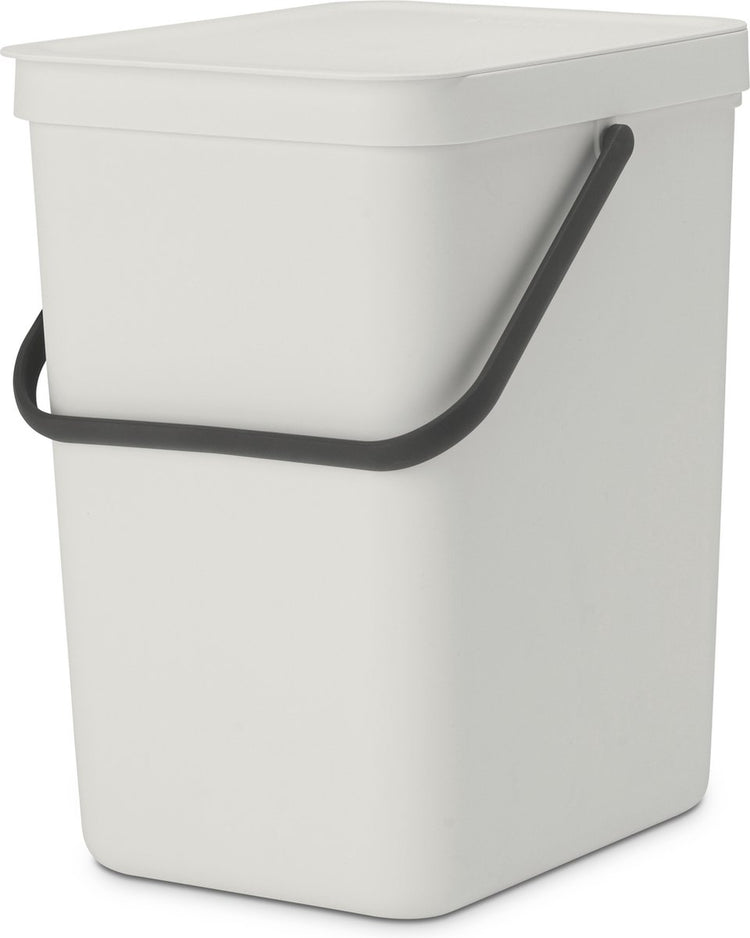 Brabantia sort go prullenbak - 25 liter - light grey