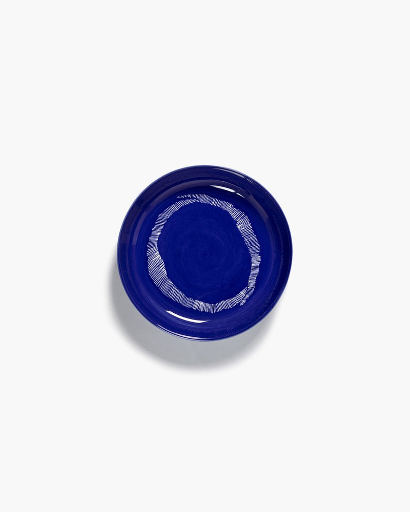 Serax - ottolenghi feast - bord - donkerblauw wit - 22 ø - 2 stuks