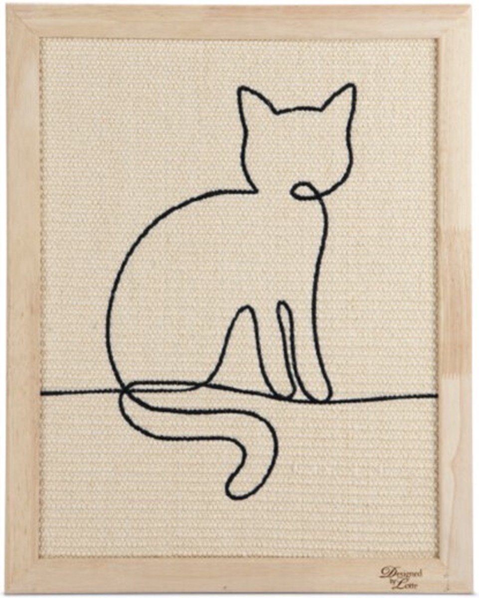 Designed by lotte sammy - krabplank - hout - 50x40x2 cm