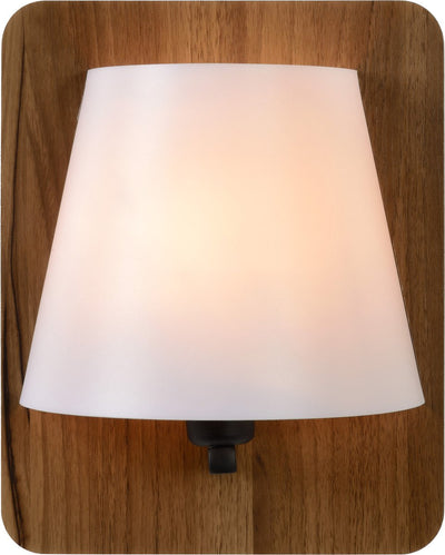 Lucide idaho - wandlamp - 1xe14 - bruin